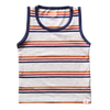 Boys Yarn-Dyed Striped Sleeveless T-Shirt - Beige stripes