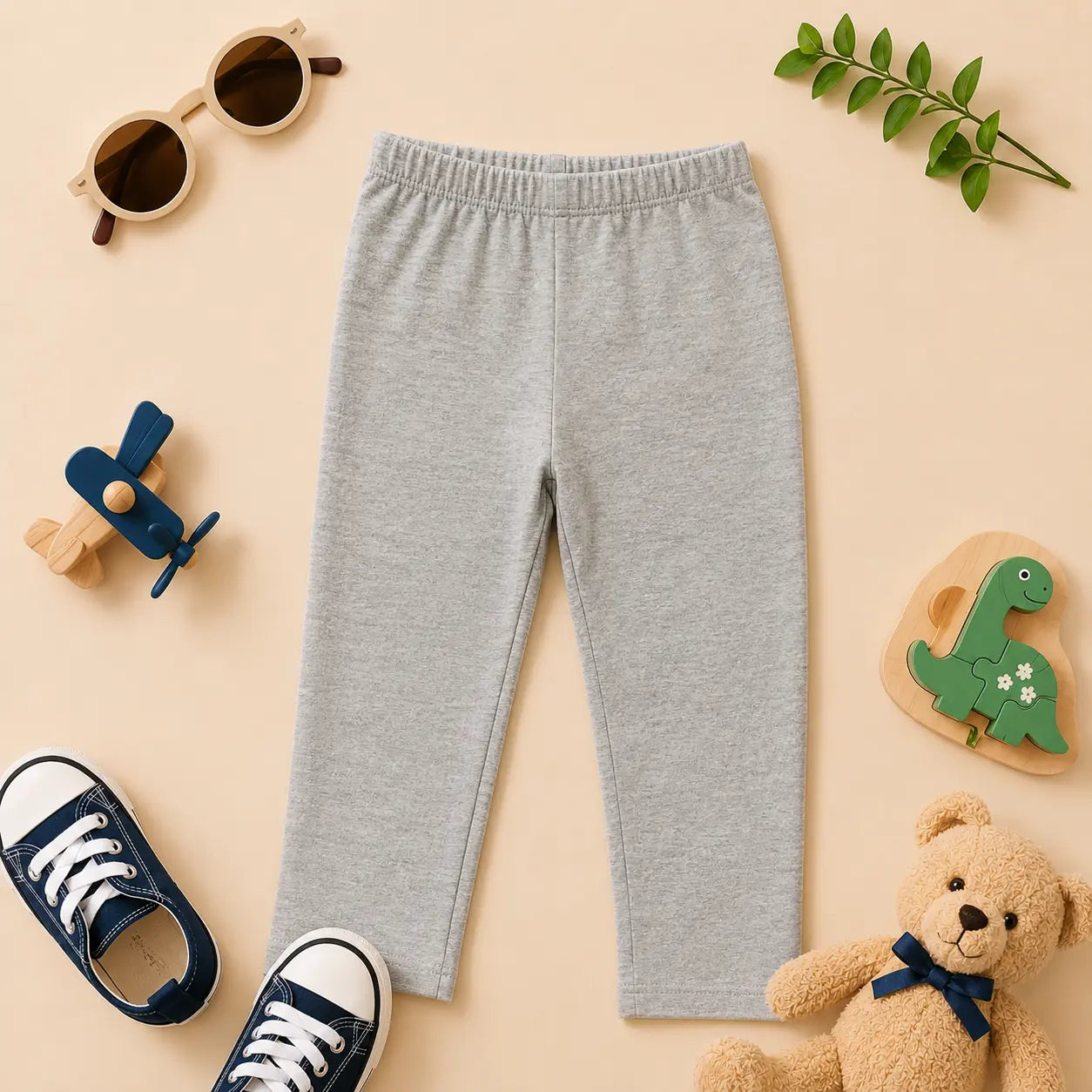 Boys Plain Cotton Blended Casual Soft Track Pants(Ages 2-8) | Plumageshop