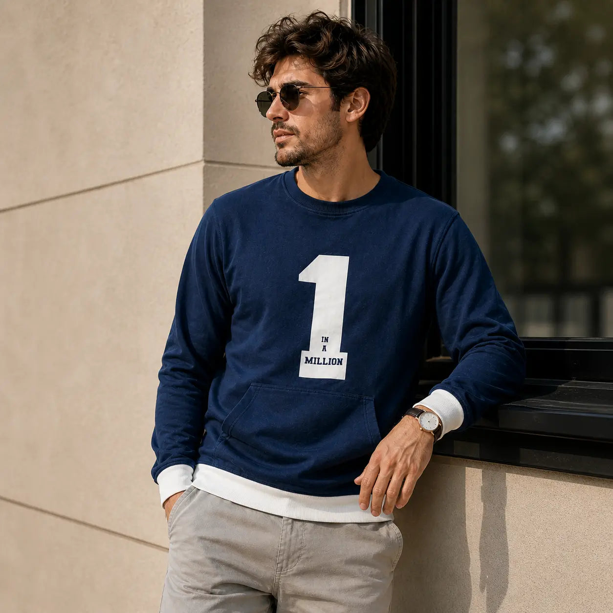 Elevate Your Style with our Men's Heavy/Thick T-Shirt in Midnight Blue!