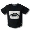 Stylish Boys Black Car Printed Half Sleeve T-Shirt