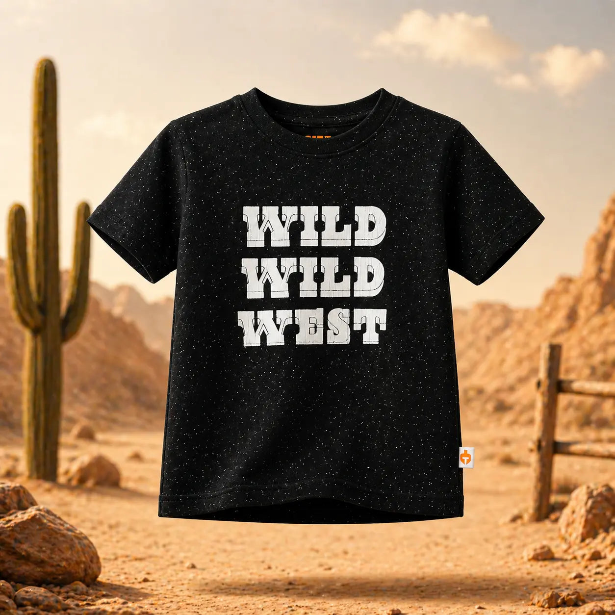 Comfortable and Trendy Boys Black Cotton Printed Half Sleeve T-Shirt
