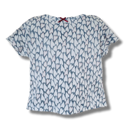 Girls Heart Printed Cotton T-Shirt.