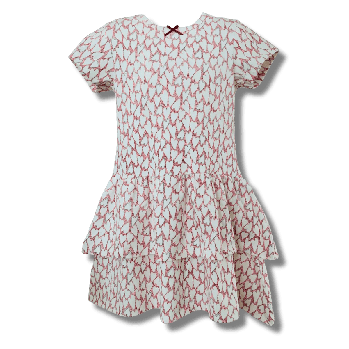 Girls Cotton All Over Printed Dress - Plumage Shop