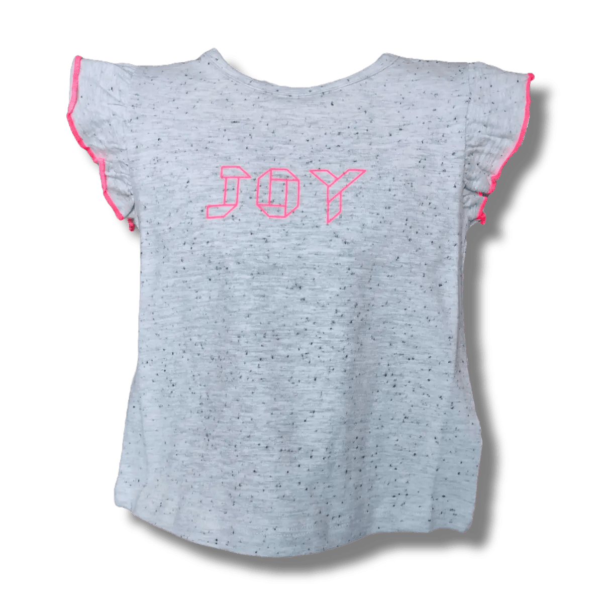 Girls Cotton Grey Colour Printed Half Sleeve T-Shirt - Plumage Shop