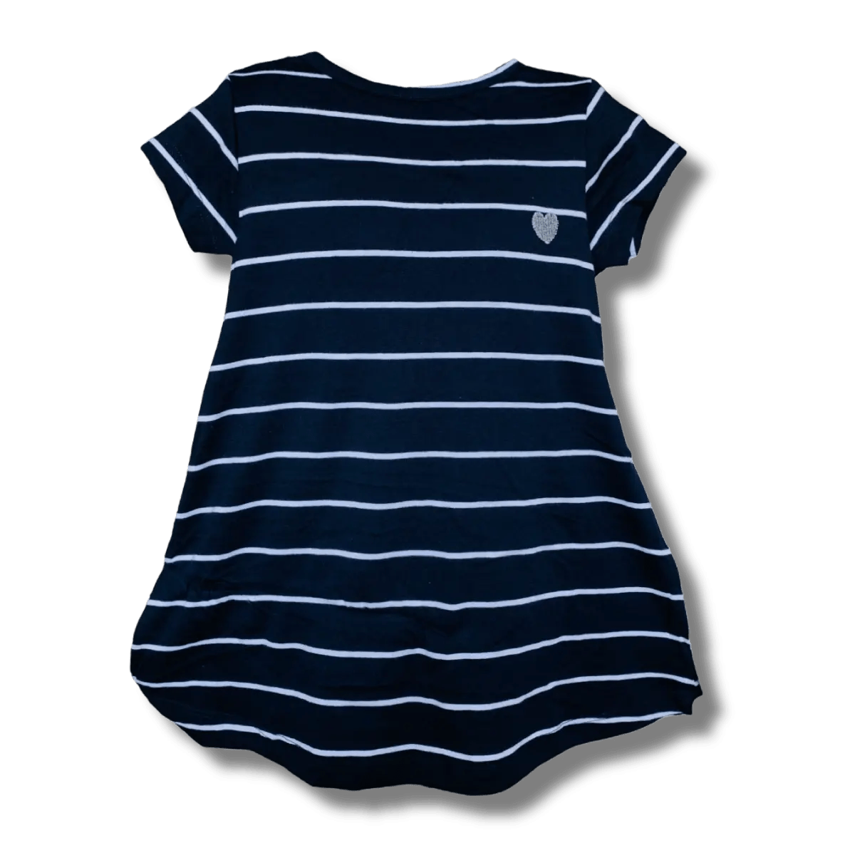 Girls Cotton Navy Colour Half Sleeve Top - Plumage Shop