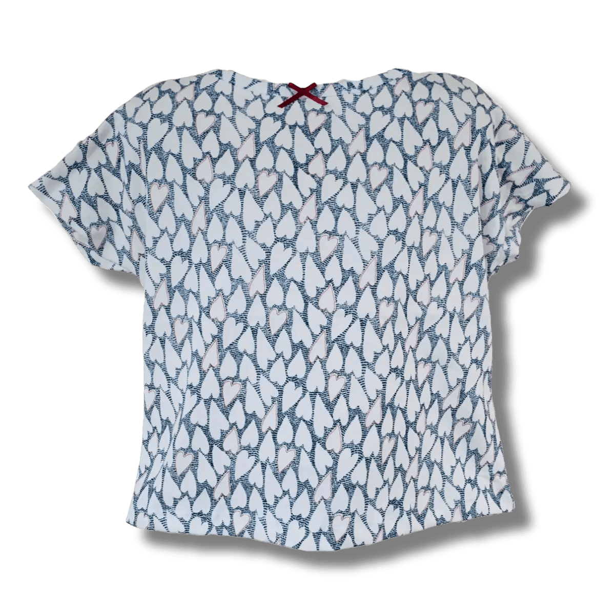 Girls Heart Printed Cotton T-Shirt - Plumage Shop