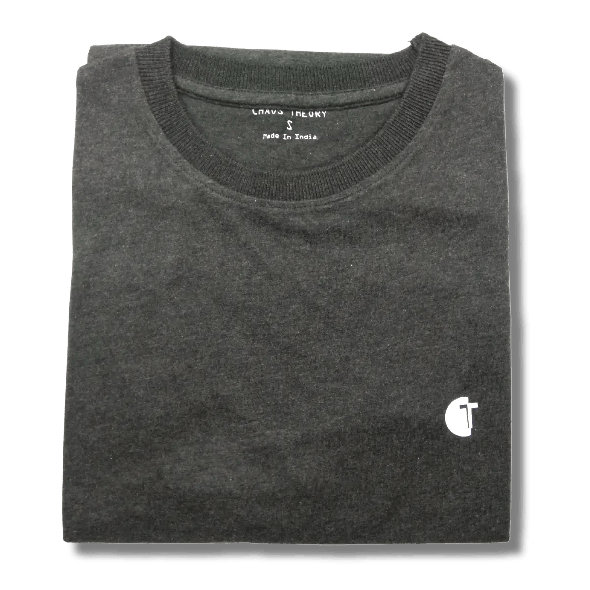 Sharp and Sleek Men's Charcoal Half Sleeve T-Shirt for Effortless Style - Plumage Shop